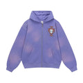 Vale Forever "Valley Dreams Crest" Vintage Zip-Up Hoodie (Purple)